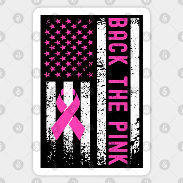 BACK THE PINK Magnet by Myartstor 